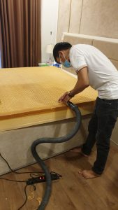 Quy trình làm sạch nệm tại Quyết Tiến